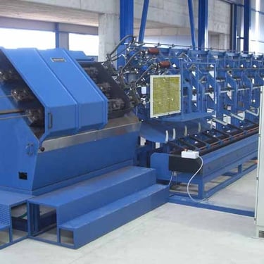 Multi Line wire or rebar Straight and cut machine