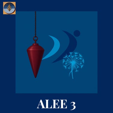 image fond bleu avec logo nerti et accessbars avec un pendule en premier plan