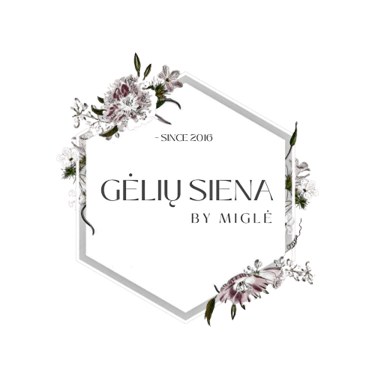 Gėlių siena by Miglė logotipas