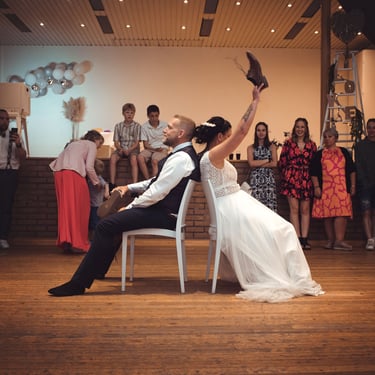 Photo des mariés jeux de soirée