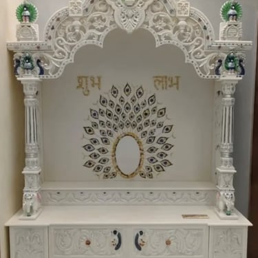 "Cathedral-esque detailed carving, transforming your prayer room into a holy site."