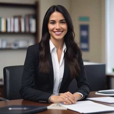 woman wearing black crew-neck shirt