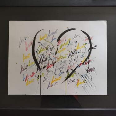 bouquet d'amour oeuvre dessin tiwan coeur love