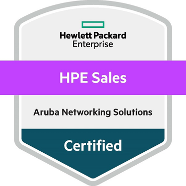 Certificação HPE ARUBA como parceiros de soluções 