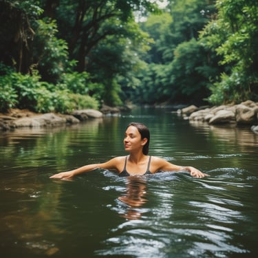 a sloth hanging from a tree branch in a forest