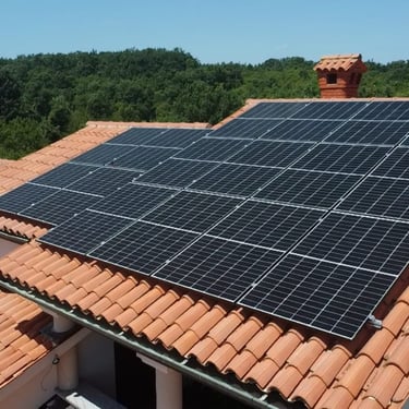 Solarni paneli na crep krovu primorje