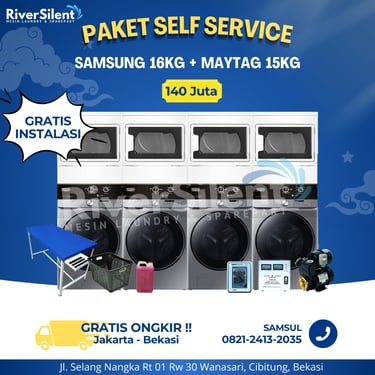 Paket Usaha Laundry Self Service