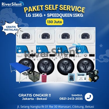 Paket Usaha Laundry Self Service