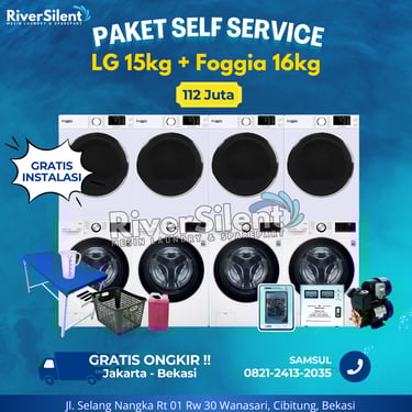 Paket Usaha Laundry Self Service