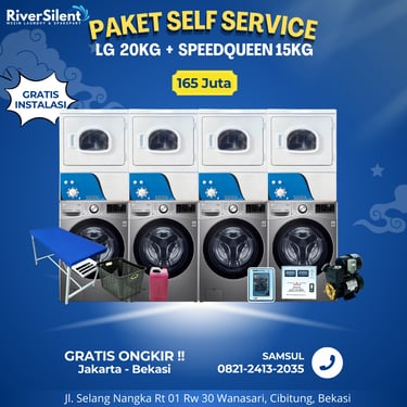 Paket Usaha Laundry Self Service