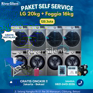 Paket Usaha Laundry Self Service