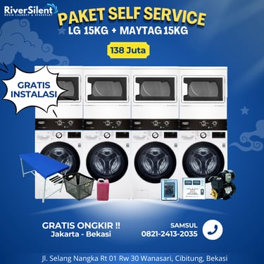 Paket Usaha Laundry Self Service