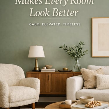 Soft Green Living Room