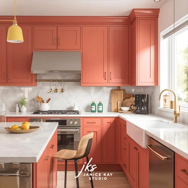 Coral Kitchen Cabinets