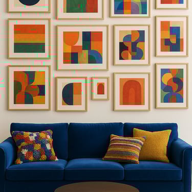 Abstract Art Gallery Wall
