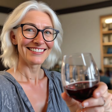 A blue book titled 'A Storytelling Workbook for Beginners' is placed on top of a composition-style notebook with a marbled black and white cover. The book features a target graphic with a red heart in the center and the words surrounding it are 'People', 'Problem', 'Purpose', and 'Platform'. Beneath this stack, the corner of a silver laptop is visible on a wooden surface.