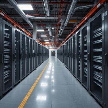 Racks im Rechenzentrum