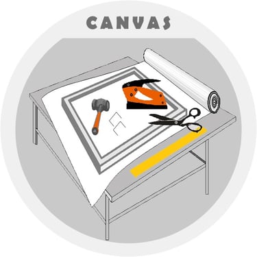 Artist quality hand made stretched canvas