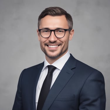 A professional security guard monitoring an event with a focused expression.