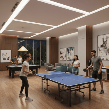 sagar-enclave-recreational-indoor-games-room-with-table-tennis-and-pool