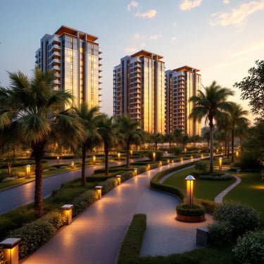 vihaan-estates-bangalore-a-gated-community-with-high-rise-apartments-and-landscaped-gardens