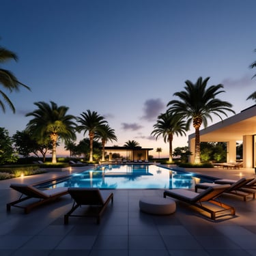 vihaan-estates-luxury-infinity-swimming-pool-with-deck-and-palm-trees