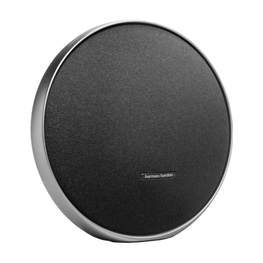Vue de mi face de l'enceinte portable Harman Kardon Onyx Studio 9 noir
