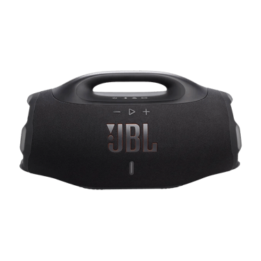 Vue de face de l'enceinte portable JBL Boombox 4 noire