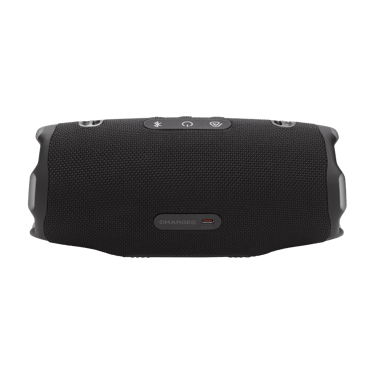 Enceinte JBL Xtreme 5 noire vue arrière avec détail de la prise USB C