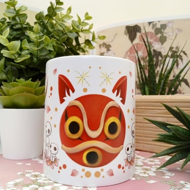 Mug céramique anime manga princesse Mononoké
