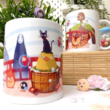 Mug anime manga céramique blanc personnalisé