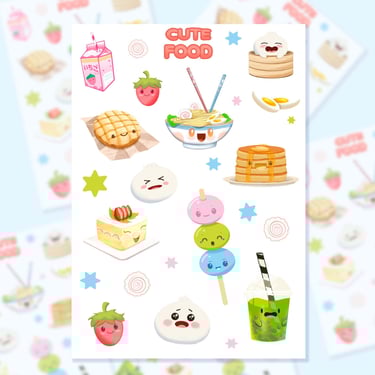 Stickers food kawaii coréen japonais