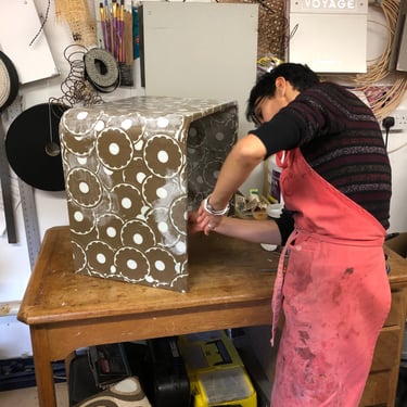 Vintage Wallpaper Decoupage