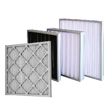 a set of three different types of air filters