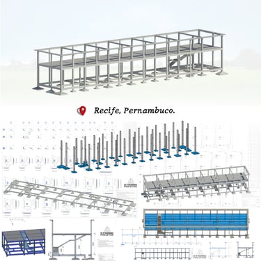 Fonte: Instagram Strong Projetos 3D Projeto Estrutural Área comercial, CEASA-PE.