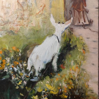 Wer bist du?  (50 x 40 cm , Öl auf Leinwand) 