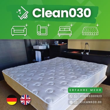Professionelle Hotel-Matratzenreinigung in Berlin durch Clean030 – Tiefenhygiene für Gästezimmer und Betten.