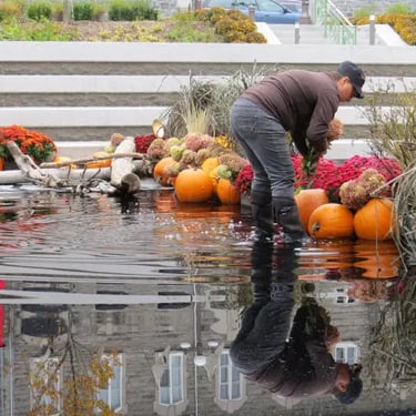 Halloween, jardin Hôtel de ville de Québec.