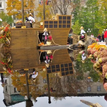 Halloween, jardin Hôtel de ville de Québec.