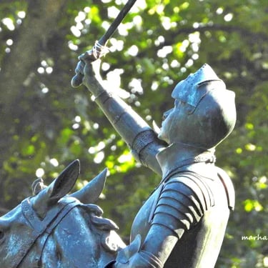 Monument de Jeanne d'Arc, détail.