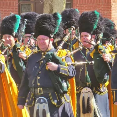 Défilé, St-Patrickk, fanfare.