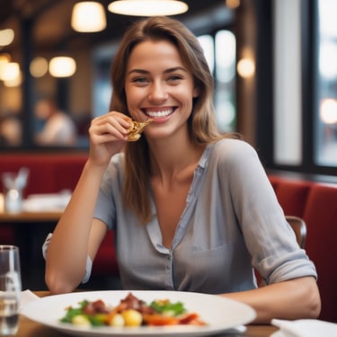 An aerial view of a luxury waterfront property with a contemporary architectural style featuring geometric shapes and a terracotta-colored roof. A sleek white boat navigates the adjacent dark green water. A rectangular swimming pool is visible in the backyard, surrounded by palm trees and a patio.