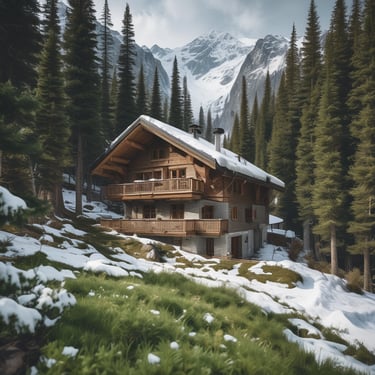 A luxurious resort featuring a large swimming pool surrounded by lounge chairs and umbrellas. Palm trees line the area, with the ocean visible in the background under a partly cloudy sky. Two modern buildings frame the scene, with well-manicured gardens adding to the tropical ambiance.