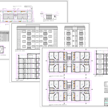 Prédio com 16 apartamentos - veja outros projetos na "galeria"