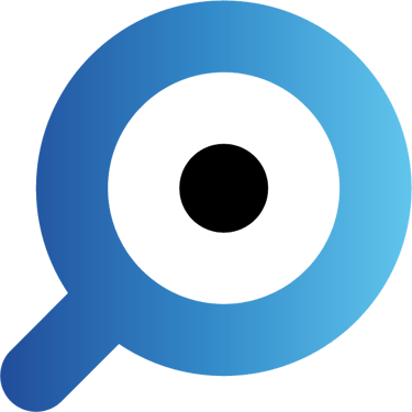 Magnifio ajans logo ikonu - Büyüteç, Göz ve Hedef metaforu