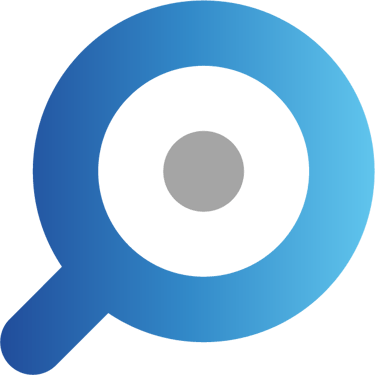 Magnifio ajans logo ikonu - Büyüteç, Göz ve Hedef metaforu