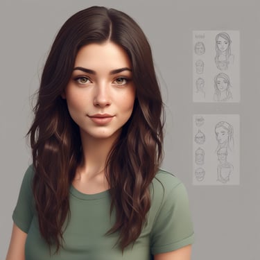 woman wearing black crew-neck shirt