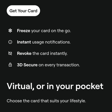 Crypto and Bitcoin Visa Debit Card