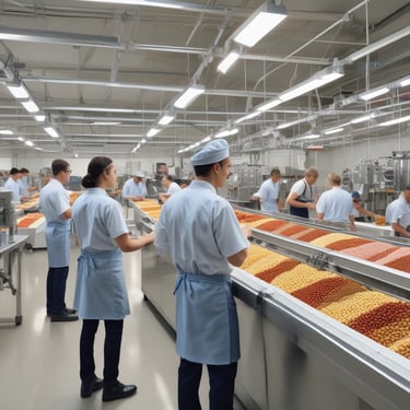 A happy customer holding a bag of vanilla sugar in a cozy kitchen.