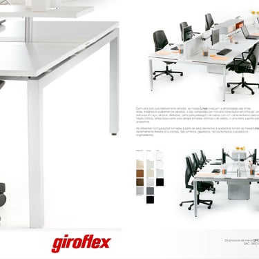 Benching system Linear for Giroflex, design by Juan Machuca
